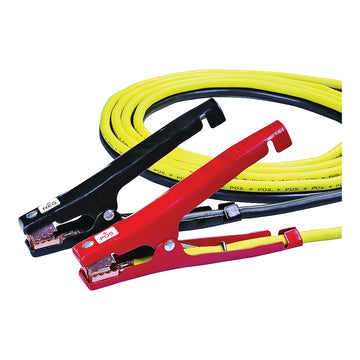 ProSource 041602 Booster Cable, 4 AWG Wire, 4-Conductor, Clamp, Clamp, Stranded, Yellow/Black Sheath