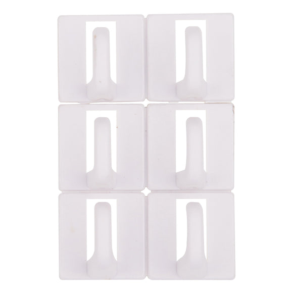 ProSource PH-122299-PS Cup Hook, 100 g, 1-Hook, Plastic, White, White