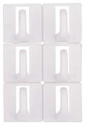 CUP HOOK PLASTIC ADH WHITE    