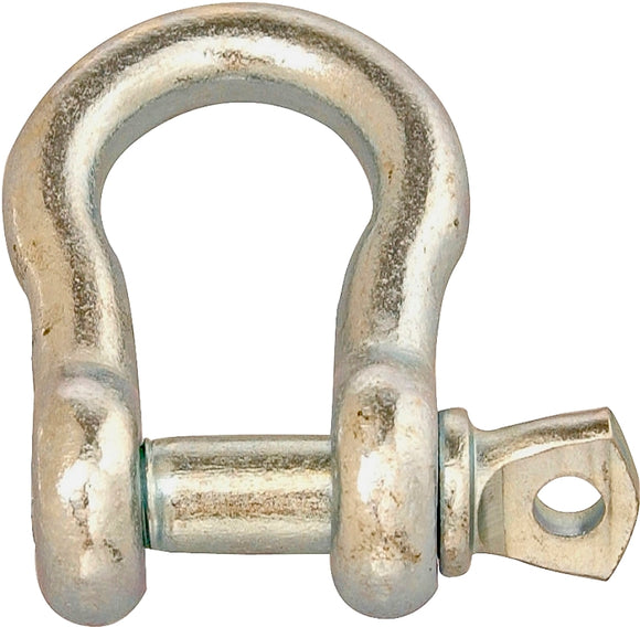 Campbell T9600435 Anchor Shackle, 1/4\", 400 lb Working Load, Carbon Steel, Zinc