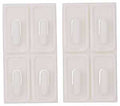 MINI HOOK PLASTIC ADH WHITE   