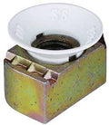 CONE NUT NYLON GOLD/GALV 1/4IN