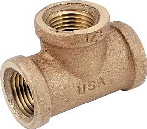 TEE BRASS 1/2FPT              