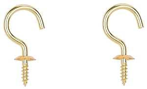 CUP HOOK SOLID BRASS 1-1/2IN  