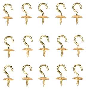 CUP HOOK SOLID BRASS 1/2IN    