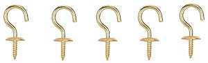 CUP HOOK SOLID BRASS 7/8IN    