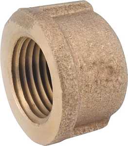 CAP RED BRASS IPT 1/8         