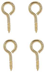 SCREW EYE LRG BRS 13/32X1-3/8 