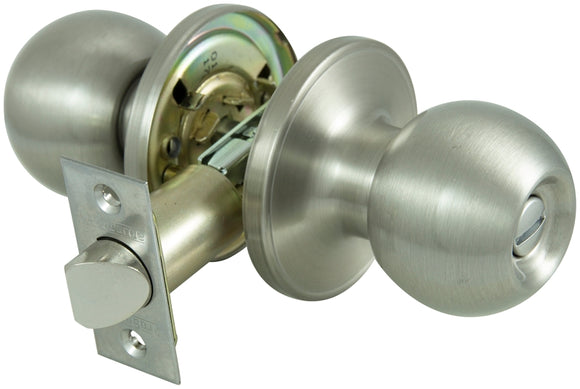 ProSource T3P10V-PS Privacy Lockset, Tubular Design, Stainless Steel