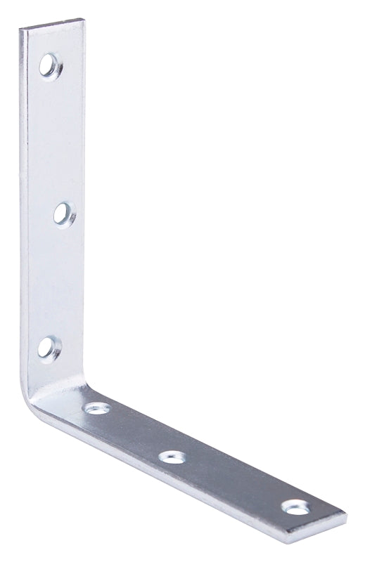 ProSource CB-Z05-013L Corner Brace, 5 in L, 5 in W, 1 in H, Steel, Zinc-Plated, 4 mm Thick Material