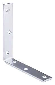 BRACE CORNER STL 5X1IN ZNC    