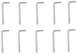 SQUARE SCREW HOOK 1-3/8IN ZP  