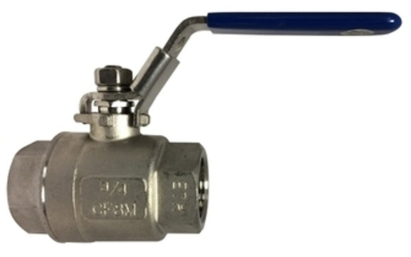 Midland Industries 949168 Ball Valve, 2 in Connection, FPT, 1000 psi Pressure