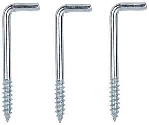 SQUARE SCREW HOOK 2-5/8IN ZP  