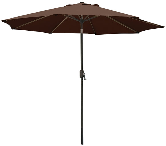 Seasonal Trends Crank Umbrella, 92.9 in H, 107.9 in W Canopy, 107.9 in L Canopy, Round Canopy, Steel Frame