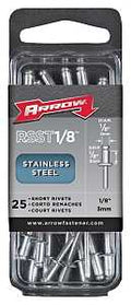 RIVET SHORT SS 1/8X1/8IN      