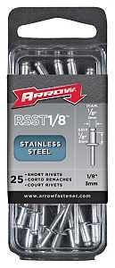 RIVET SHORT SS 1/8X1/8IN      