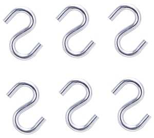 S-HOOK 3/4IN OPEN ZINC PLATE  