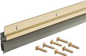 DOORSWEEP ALUM/VINYL GOLD36 IN