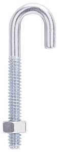 BOLT J-HOOK 3/16X1-7/8IN ZINC 