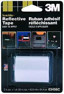 REFLECTIVE SFTY TAPE WHT 2X36 