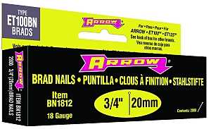 NAIL BRAD BROWN 2000PK 3/4IN  
