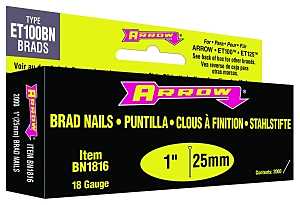 NAIL BRAD BROWN 18GA 1IN      