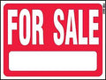 SIGN FORSALE RED/WHITE PLASTIC