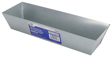 Vulcan 15003 Drywall Mud Pan, 150 cu-in, 12-7/8 in L Bottom, 3 in W Bottom, Galvanized Steel