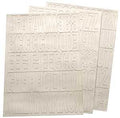 NUMBER/LETTER SET 2IN VNYL WHT