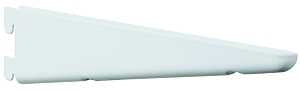 BRACKET SHELF TWIN WHT 10.5IN 