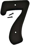 NUMBER HOUSE 7 PLASTIC 6IN BLK