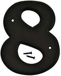 NUMBER HOUSE 8 PLASTIC 6IN BLK