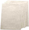 NUMBER/LETTER SET 3IN VNYL WHT