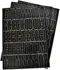 NUMBER/LETTER SET 2IN VNYL BLK