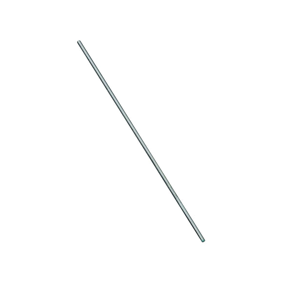 National Hardware N179-309 Threaded Rod, #10-24 Thread, 12 in L, A Grade, Steel, Zinc, UNC Thread