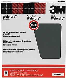 SANDPAPER WET/DRY 9X11IN 1500A