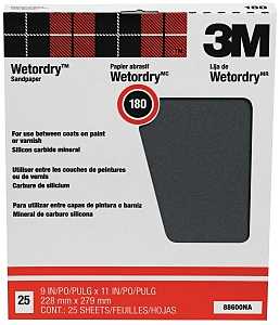 SANDPAPER WET/DRY 9X11IN 180A 