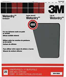 SANDPAPER WET/DRY 9X11IN 600A 