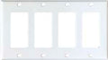 WALL PLATE ROCKER 4GANG WHT   