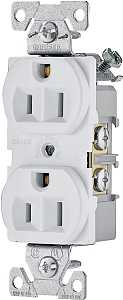 RECPT DUPLEX COMM 3WRE 15A WHT