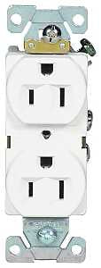 RECPT DUPLEX COMM 3WRE 15A WHT
