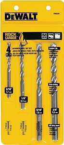 BIT DRILL HAMMER PERC 4 PIECE 