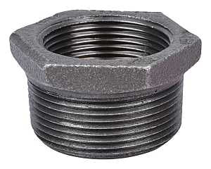 BUSHING BLACK HEX 1-1/2X1 1/4 