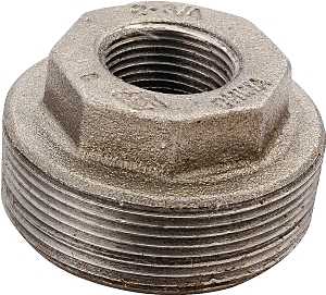 BUSHING BLACK HEX 2X1         