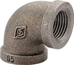 ELBOW 90 DEG BLK REDU 3/4X1/2 