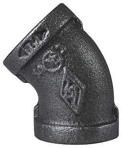 ELBOW 45DEG BLACK 3/4         