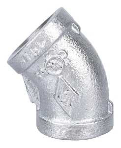 ELBOW 45DEG GALV 1/2          