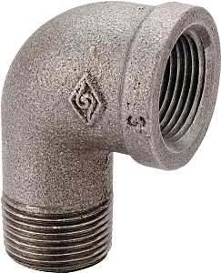 ELBOW 90 DEG BLACK STREET 1IN 