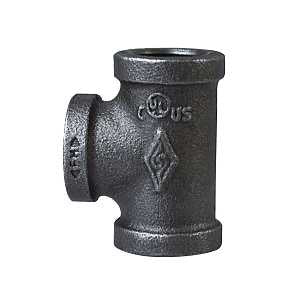 TEE BLK MALLEABLE PIPE 3/4    